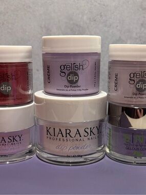 Gelish & Kiara Sky Lavender Dip Powder Bundle
